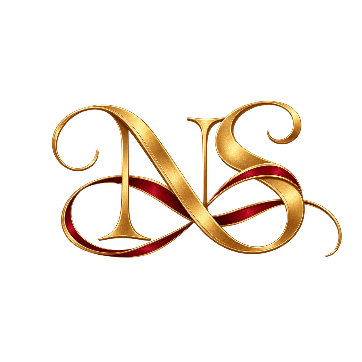 N and S wedding monogram